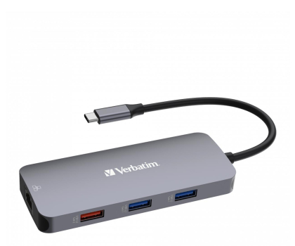 Akcesoria VERBATIM USB-C - 2xUSB 3.2, 2xUSB-C, HDMI, RJ45, SD, microSD 32152